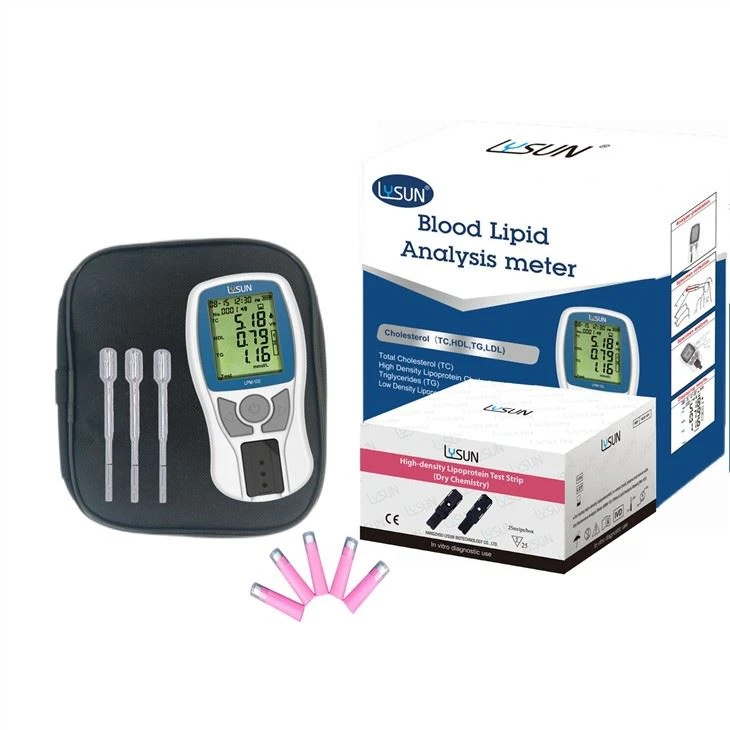 4 in 1 Annalysis Lipid-Cholesterin-Test Cholesterin-Triglycerid-Messgerät Blutzuckermessgerät