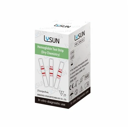 Lysun Hämoglobin-Testmessgerät-Kit mit Teststreifen und Stechhilfe BHS-101