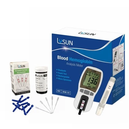 Lysun Blutpulver Digitales tragbares Hämoglobin-Analysator-Messgerät Hämoglobin-Messgerät BHM-101