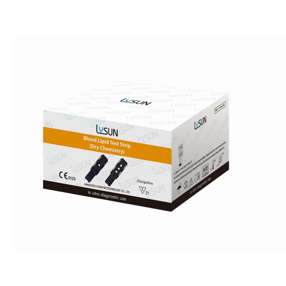 3-in-1 Blutfettauslöser TC/TG/HDL für Blutfettanalysemessgerät, Cholesterintest für den Heimgebrauch
