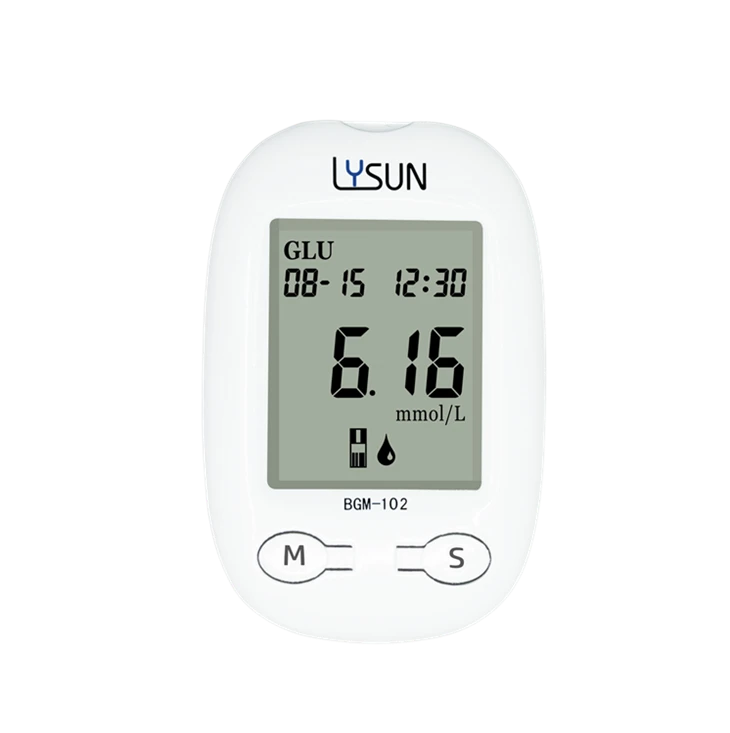 Lysun Blood Testing Product Smart Blood Glucose Meter Glucometer