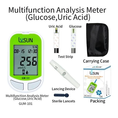 Intelligentes Modell Multifunktionales Analysemessgerät für Glukose-Harnsäure