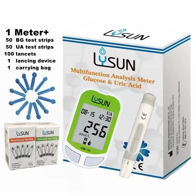 Tragbarer Hausarzt-Blutzucker-Harnsäure-Monitor 2 in 1 Diabetiker-Analysator