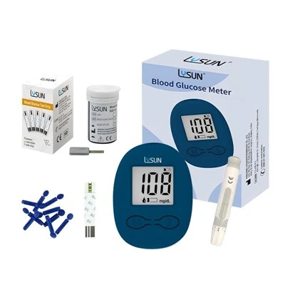 BGM-103 Diabetes Blutzuckermessgerät Heimtest Messgerät mit Teststreifen