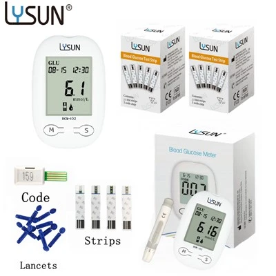 Hochpräzises Diabetiker-Testgerät, Glucometer, Glucose-Analysegerät-Set